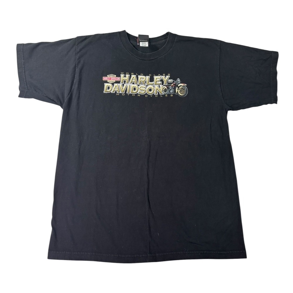 Vintage Harley Davidson T Shirt Mens XL Black Daytona Bruce Rossmeyer USA Made